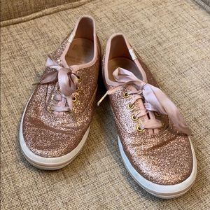 Kate Spade for Keds. Kids size 3 rose gold.